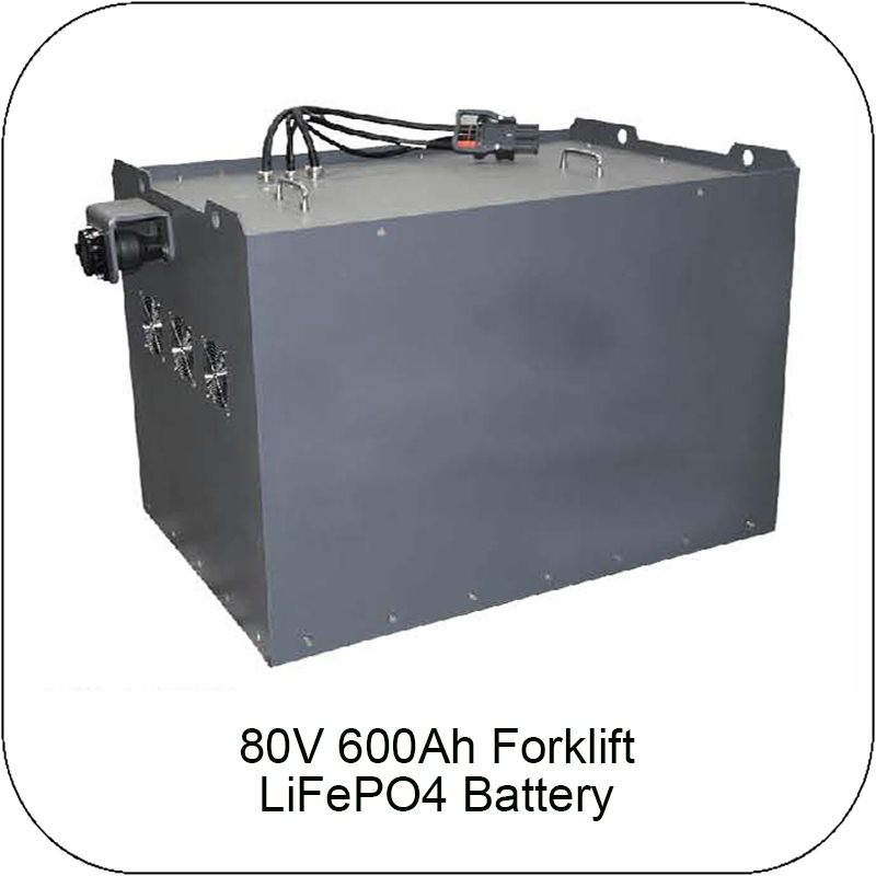 LiFePO4 battery 600Ah 80V Forklift